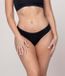 Undiemeister Bikini Slip Dames Slim Fit Platte Naden Tencel Ondergoed - Volcano Ash (Zwart) - Maat L