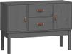 vidaXL Dressoir 110x40x78 cm massief grenenhout grijs