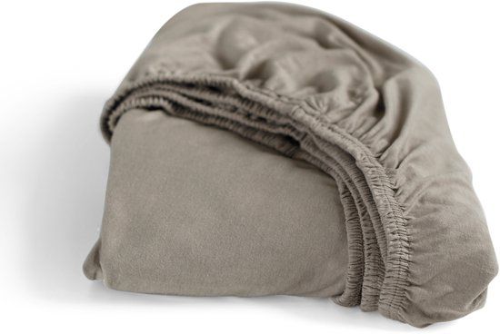 Cinderella Jersey Hoeslaken Taupe 180x200/210 cm