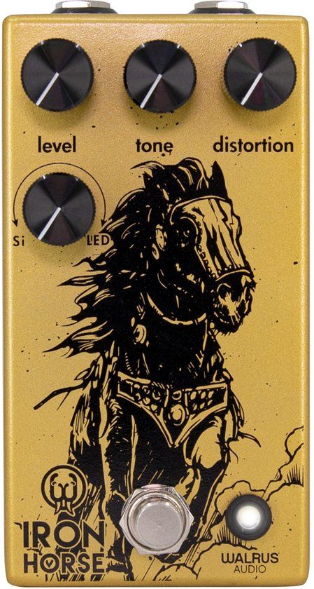 Walrus Audio Iron Horse V3 distortion effectpedaal - Silicon & LED clipping diodes