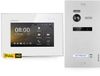 Balter EVO-HD video deur intercom set - 7 inch HD touchscreen monitor - Full HD camera 175 graden - 2 draad bus - zilver wit