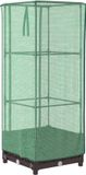 vidaXL Plantenbak verhoogd met kashoes 40x40x123 cm rattanlook