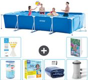 Intex Rechthoekig Frame Zwembad - 450 x 220 x 84 cm - Blauw