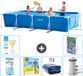 Intex Rechthoekig Frame Zwembad - 450 x 220 x 84 cm - Blauw
