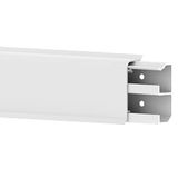 Habengut PVC Plint met Kabelgoot - Wit - 50 mm Hoog (4x 1,5m)