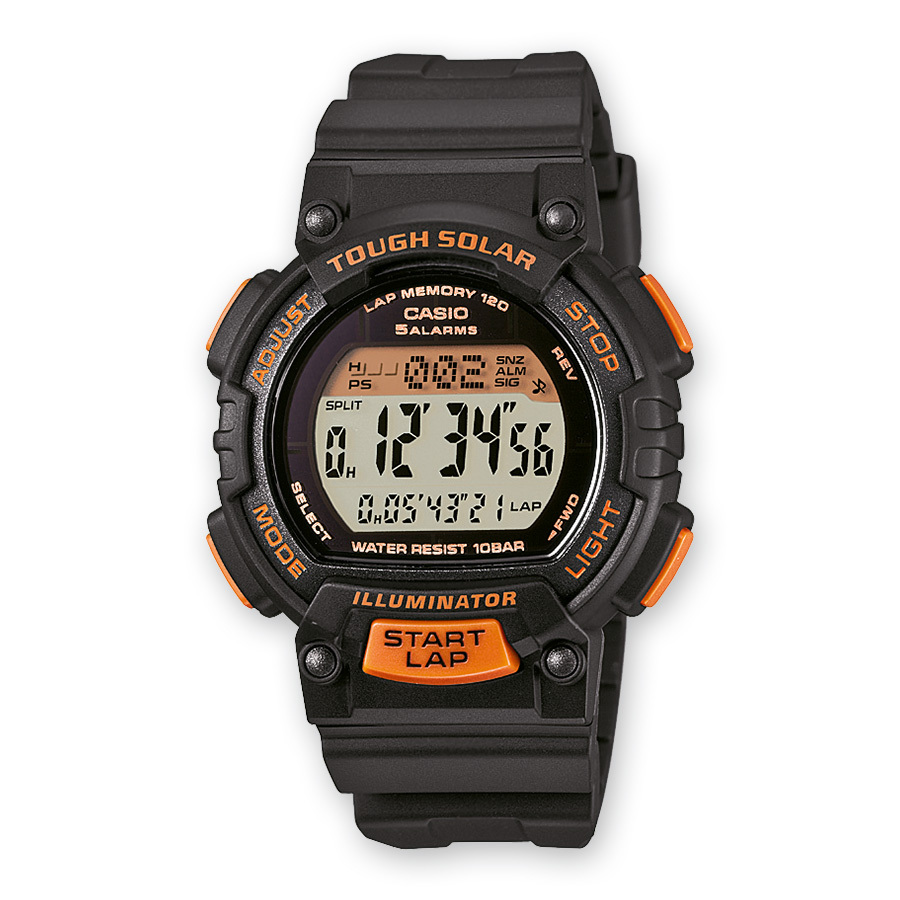 Casio STL-S300H-1BEF zwart, oranje