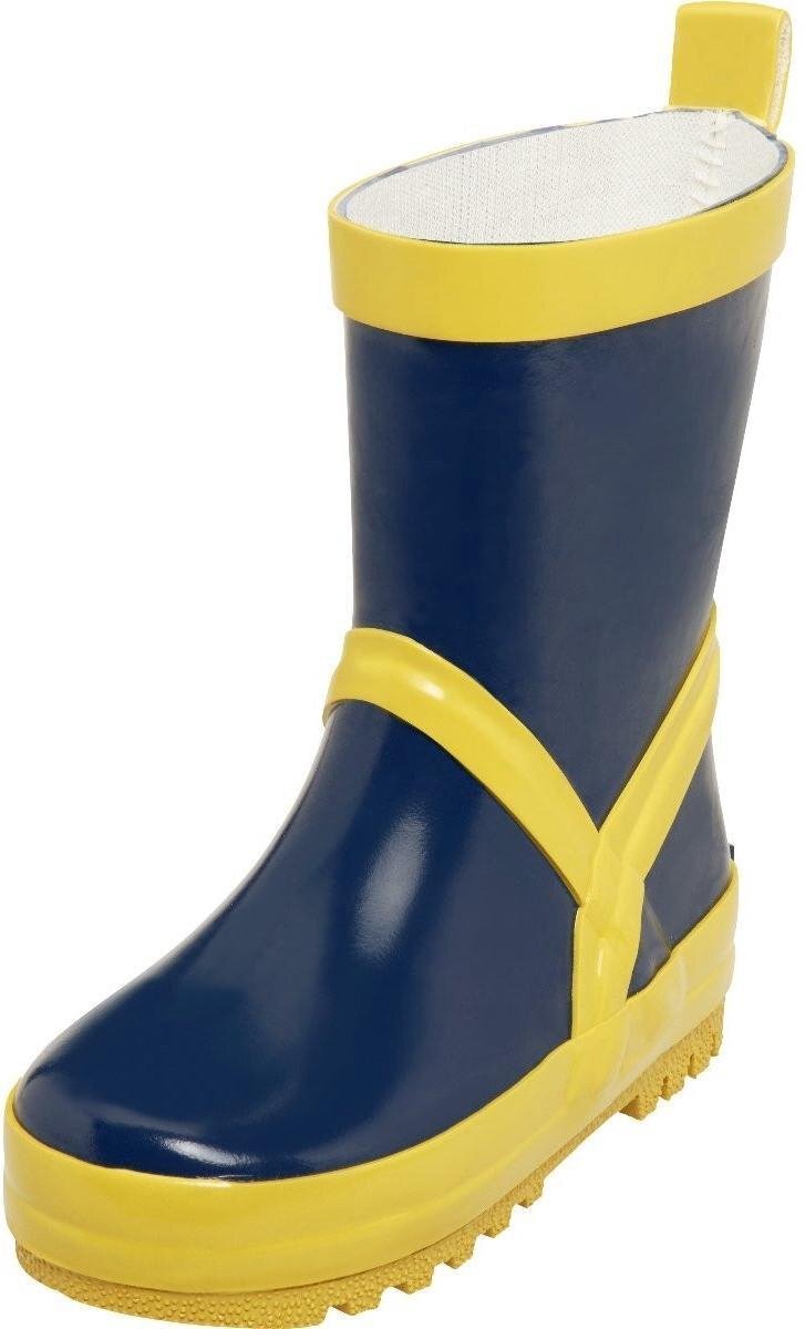 Playshoes regenlaarzen marineblauw/geel