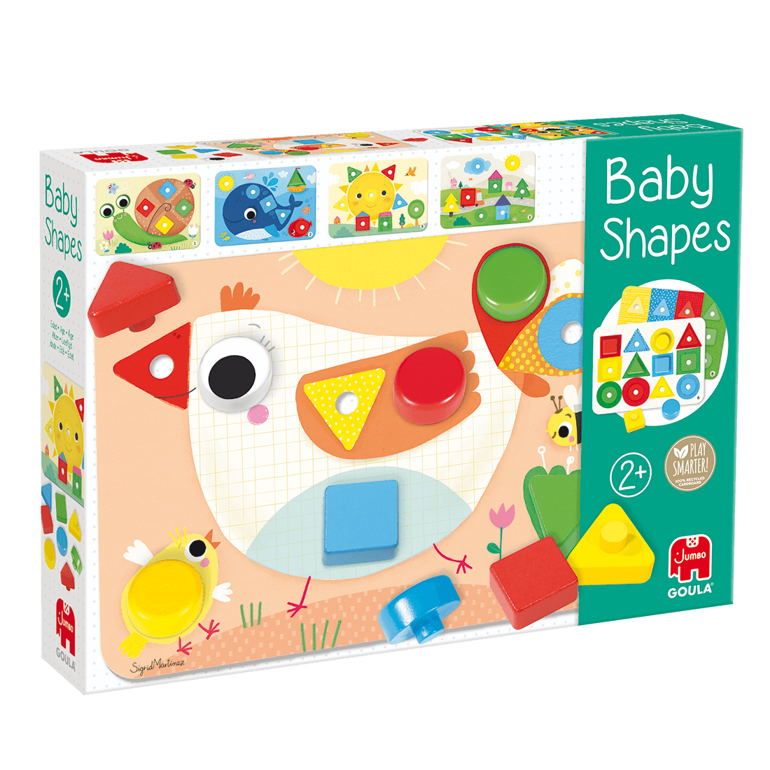 Goula Baby Shapes - Educatief speelgoed - Meerkleurig - Hout - 2 jaar+