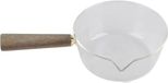 ZenithVibe casserole en verre avec manche en bois - 600ml