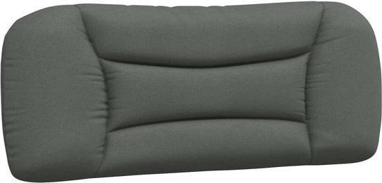 VidaXL Hoofdeind & Voeteind Donkergrijs 100 cm Polyester