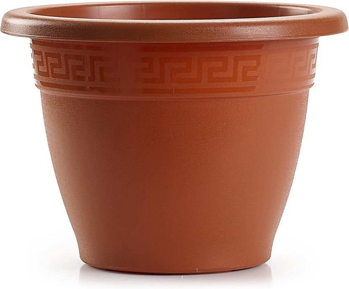Forte Plastics Bloempot terra cotta rond diameter 22 cm - Kunststof
