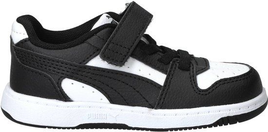Puma Rebound Slam Lo Sneakers - Jongens - Zwart - Maat:26