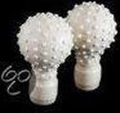 Ceramic Wonder Ceramic Wonder Globes met dot, wit, 2 stuks