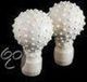 Ceramic Wonder Ceramic Wonder Globes met dot, wit, 2 stuks