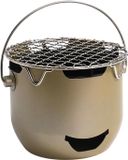Merkloos / Sans marque Paws & Crafts B.V. Draagbare Houtskoolgrill - Groen