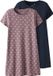 TWO SOON NAME IT TKFLOX 2P SS DRESS NOOS Jurk Blauw Gebloemd Katoen Korte Mouw Ronde Hals Kinderen