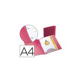Liderpapel CA63 ringband met 2 ringen, A4, rood