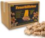 RaiffeisenWaren Aanmaakballen, barbecue-aanmaakblokjes, aanmaakhulp, aanmaakwol van natuurlijke producten, voor het aansteken van de houtskool, kampvuren of haarden, 1 doos van 2,5 kg