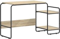 vidaXL Bureau met opslag Sonoma Eiken 131,5 x 50 x 75,5 cm