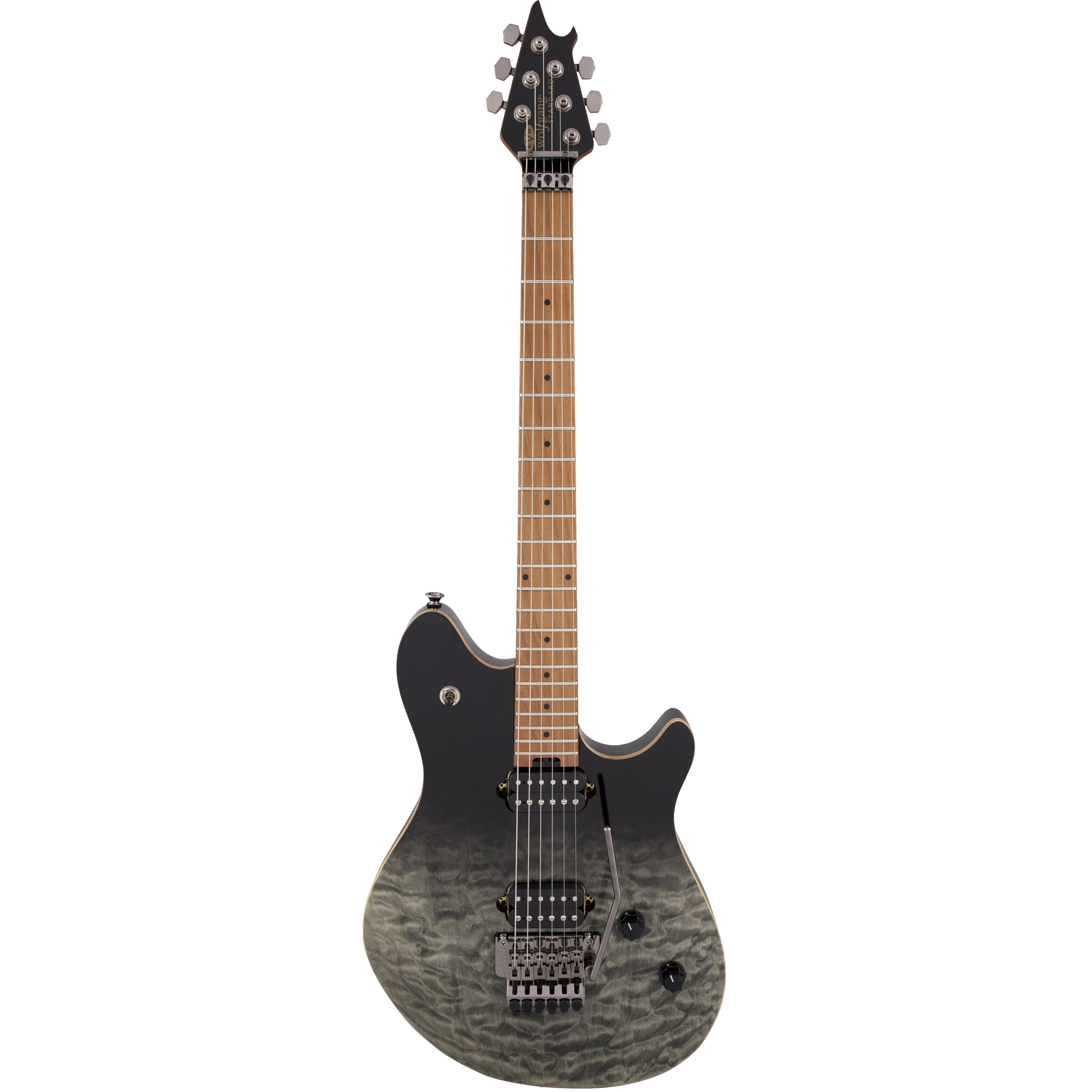 EVH Wolfgang Standard QM Baked Maple Black Fade