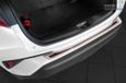Zwart Avisa RVS Achterbumperprotector 'Deluxe' passend voor Toyota C-HR 2016- Chroom/Rood-Zwart Carbon