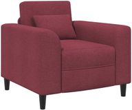 vidaXL Fauteuil Wijnrood Stof