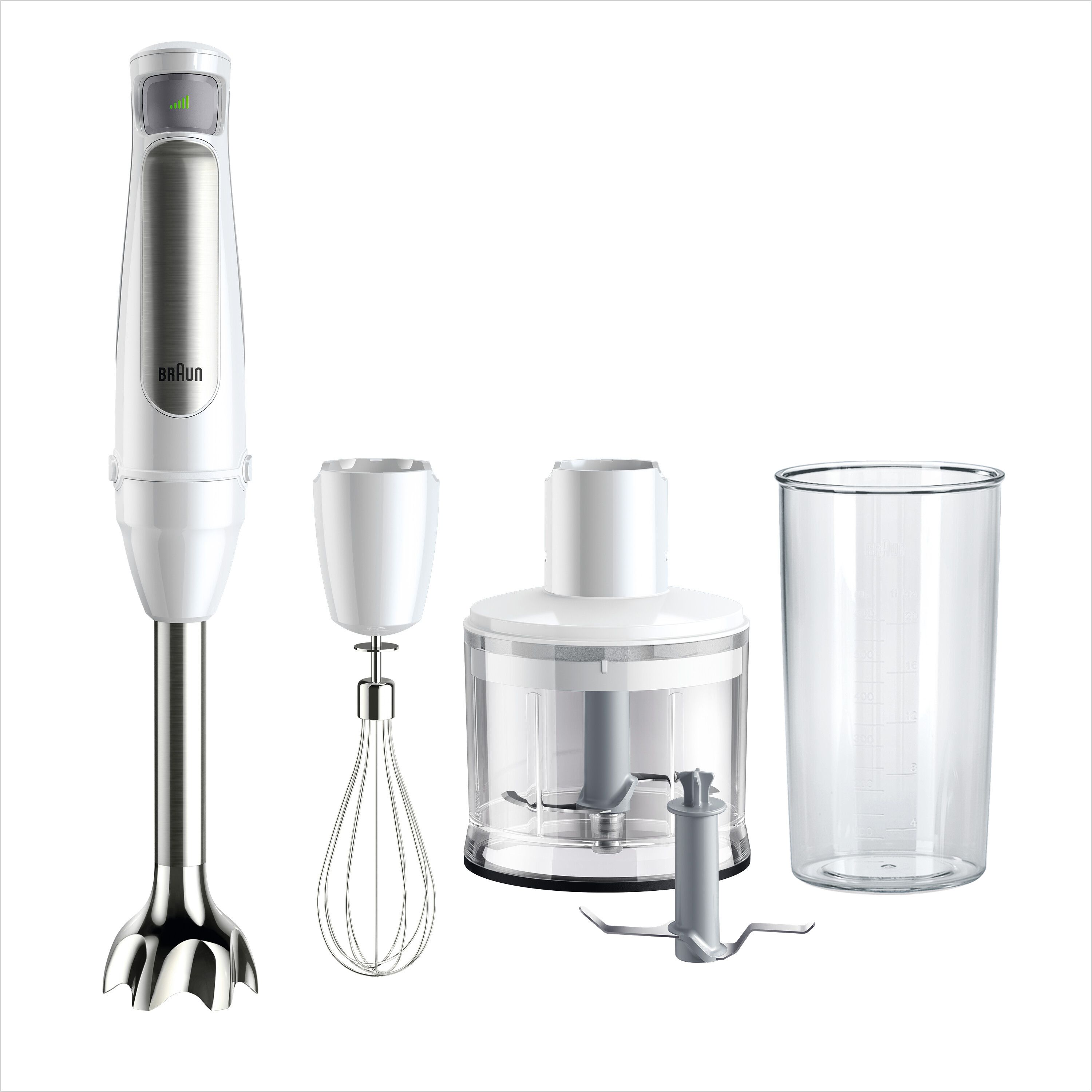 Braun MultiQuick 7 MQ7035IWH - Staafmixer - 1000W - RVS/Wit