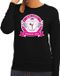 Bellatio Decorations Shoppartners Bv Zwart Geslaagd drinking team sweater / sweater zwart dames - Geslaagd kleding M