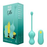 Romp Cello Breaker - Vibrating Egg - Aqua - Blue - Silicone - Rechargeable