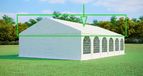 MAX+ Toit de chapiteau pour tente de réception 8x12 m – PVC 550 g/m², hauteur latérale 2,6 m, sans cadre - Blanc