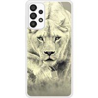 Lionne Verstevigd hoesje met sublimatie bedrukking, compatibel met Samsung Galaxy A53