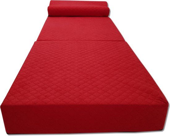 Viking Choice Luxe Opvouwbaar Logeermatras - Rood - 200x70x15 cm