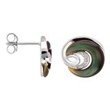 Orphelia Oorbel Black Mop Zirconium Sterling Zilver 925