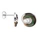 Orphelia Oorbel Black Mop Zirconium Sterling Zilver 925