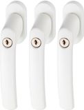 ABUS Afsluitbare raamgreep FG200 AB208 gl. - wit - set van 3