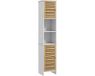 Homcom Armoire de salle de bain MDF 35x30x170cm Blanc