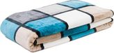 Gözze Deken Sprei Antigua Cashmere Feeling Check-deken Aqua/Taupe/Petrol 150 x 200 cm