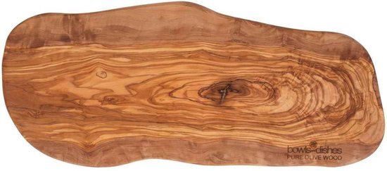 Bowls and Dishes Pure Olive Wood Tapasplank 50-55 cm