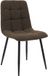 CLP Antibes Chaise de salle à manger - Tissu teddy/brun
