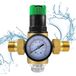 Régulateur de pression d'eau réglable en laiton avec filtre