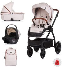 Chipolino Prestige 3-in-1 Kinderwagen - Biscotta Zand