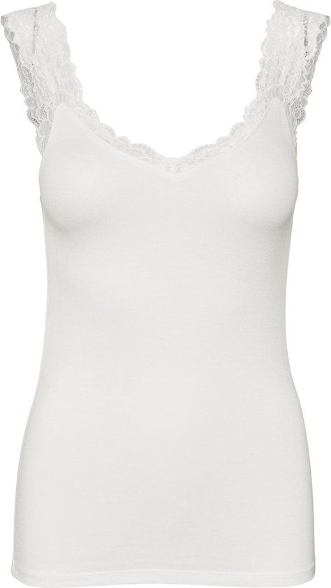 VERO MODA VMROSA SL TOP JRS NOOS Women's Top - Size XS - Snow White