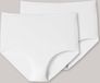 Schiesser Maxislips 2-pack katoen wit - 95/5 Dames Onderbroek - weiss