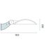 Performance in Lighting KYRO AO398-96 KYRO 1 WAND STEUN-Wandbeugel L=310 mm (KYRO+1), in grijs