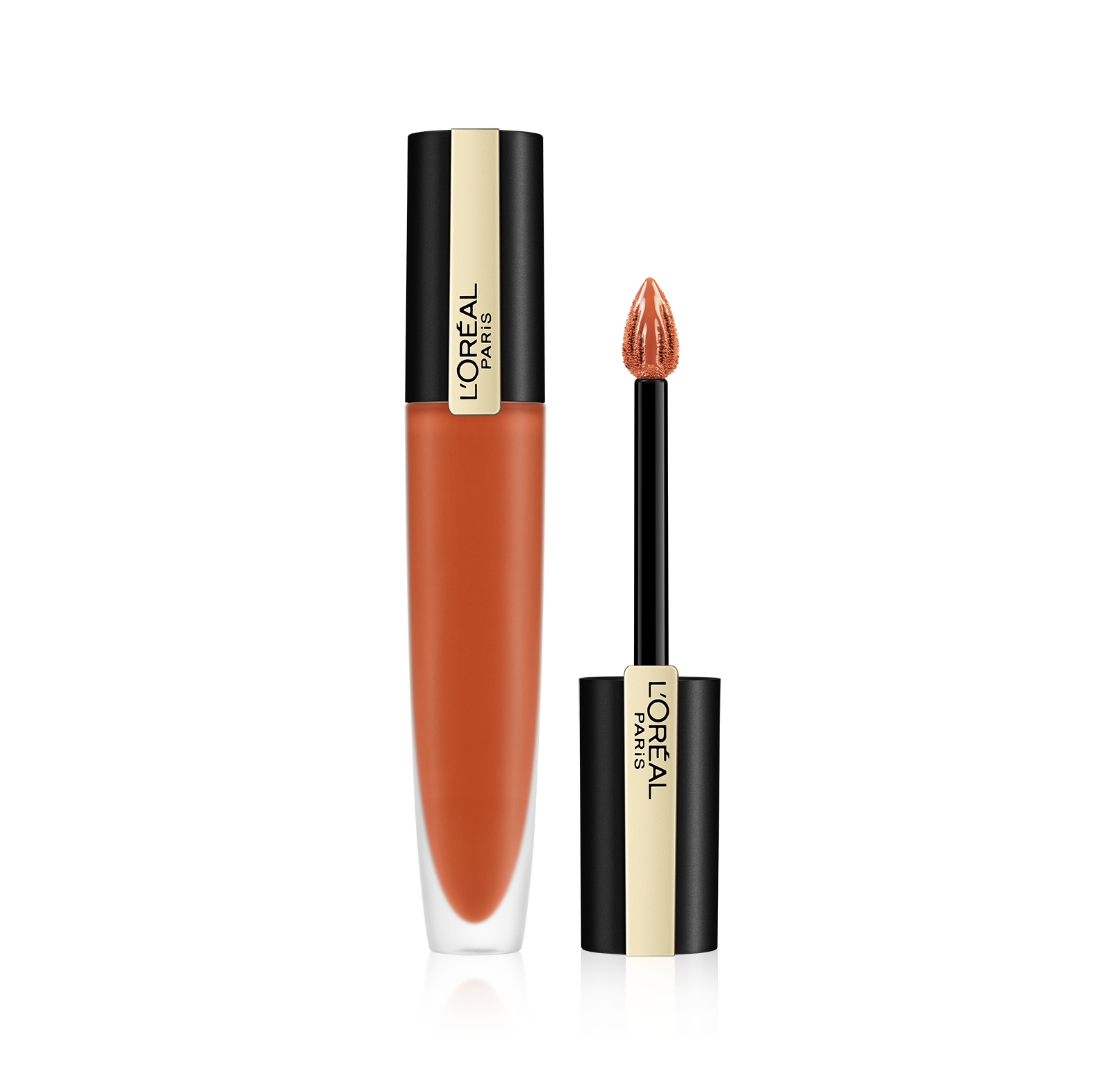L'Oréal Make-Up Designer Rouge Signature Lipstick - 112 I Achieve - Oranje - Matte Vloeibare Lippenstift - 7 ml