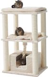Nobby Krabmeubel Brida - Krabpaal - Huisje - Creme - Beige - Sisal - 60 x 48 x 90 cm