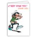Afie Gaston Lagaffe GLCT-0243 Verjaardagskaart voor Vrouwen