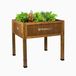Greenspot Vintage Jardinière Surélevée Pour Balcon, Terrasse Et Jardin 80x45x80cm - Herbier En Bois Sur Pieds - Jardinière Sur Pieds Pour Fleurs, Herbes, Légumes - Jardinière Surélevée Pour Le Jardin