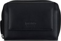 Mano Leren Portemonnee Don Andrea RFID Lady Zip Wallet Black Zwart