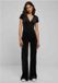 Urban Classics Velvet Jumpsuit - Women - Black - Size XL